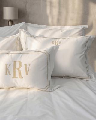 Постельное белье Супериор (с личной монограммой) с простыней на резинке