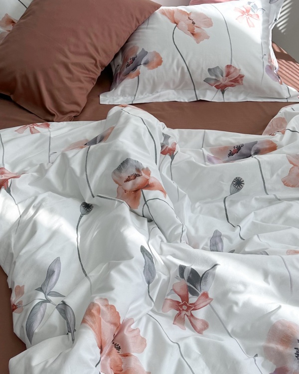 Постельное белье Red Flowers Lux