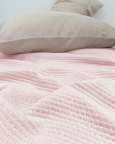 Покрывало-плед Cotton Powder Pink