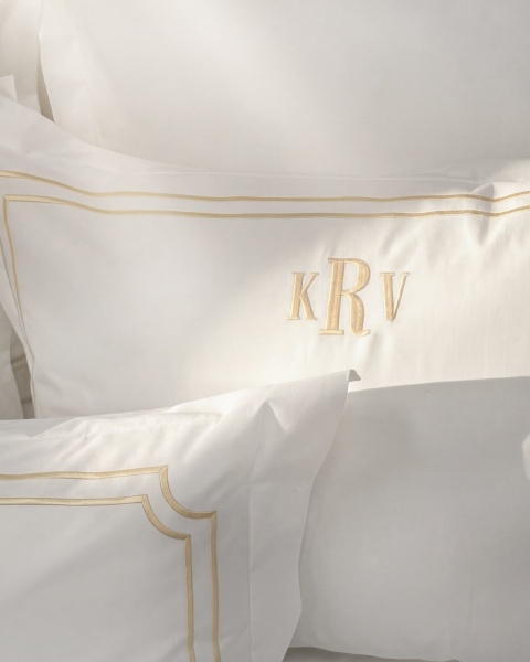 Постельное белье Супериор (с личной монограммой) с простыней на резинке