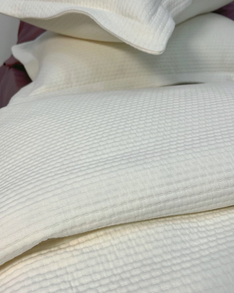 Покрывало-плед Cotton Ivory