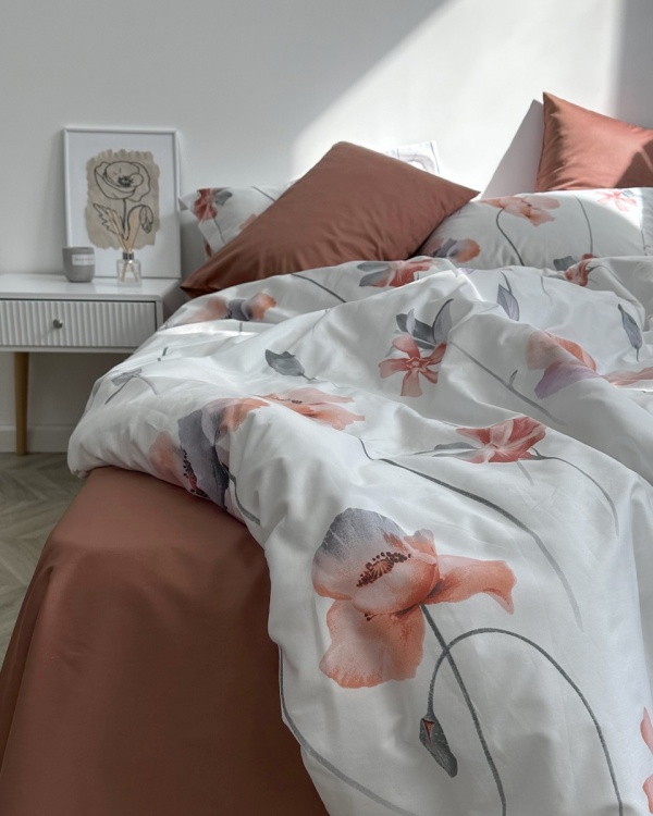Постельное белье Red Flowers Lux