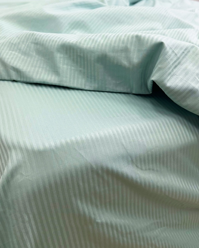 Простыня на резинке Stripe Aqua 90 x 200