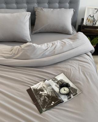 Постельное белье трикотаж Stone с простыней на резинке