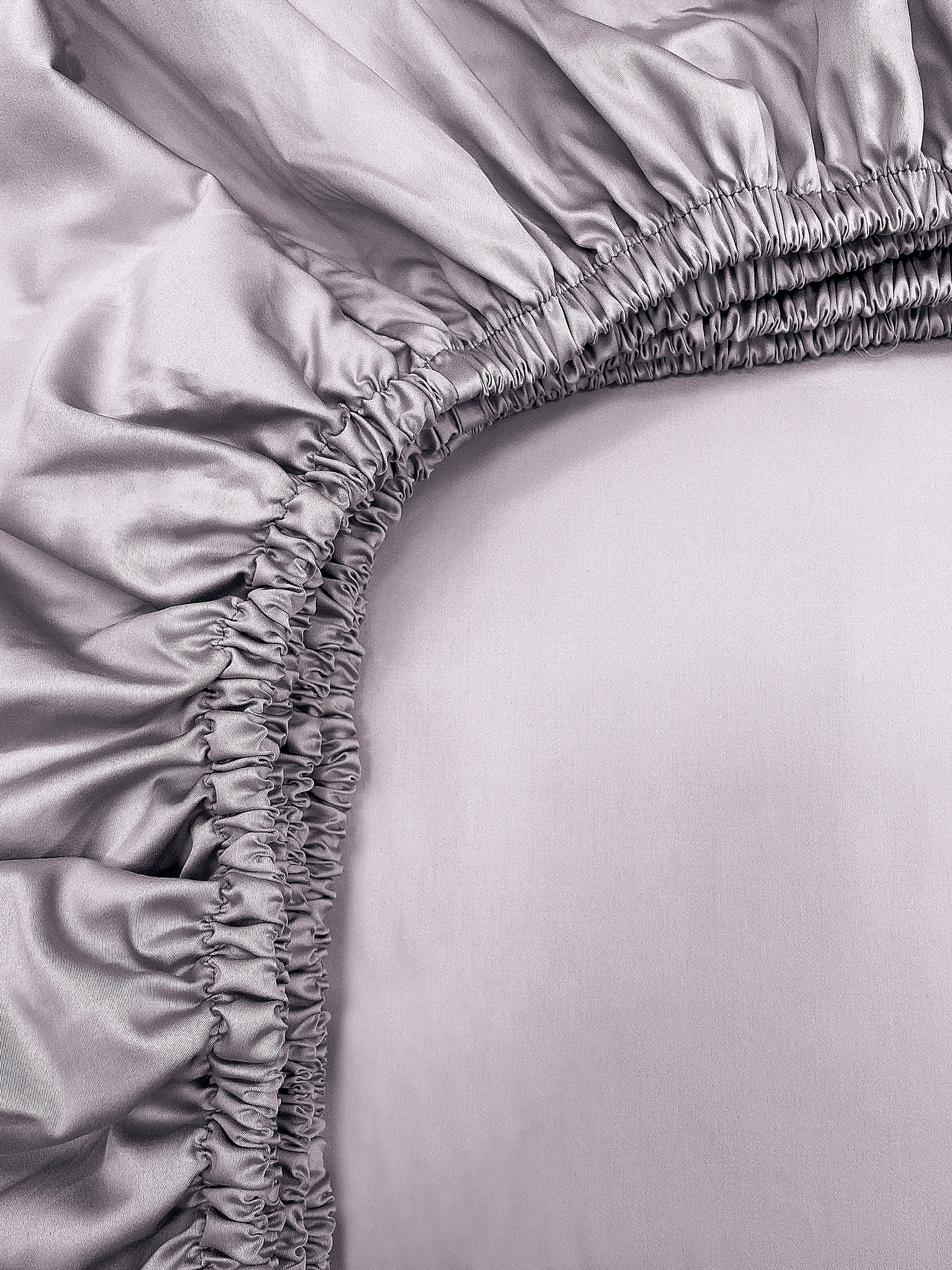 Простыня на резинке Pearl Grey Lux 200 x 200