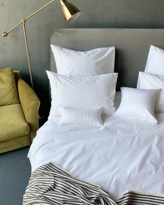 Постельное белье White Plisse с простыней на резинке