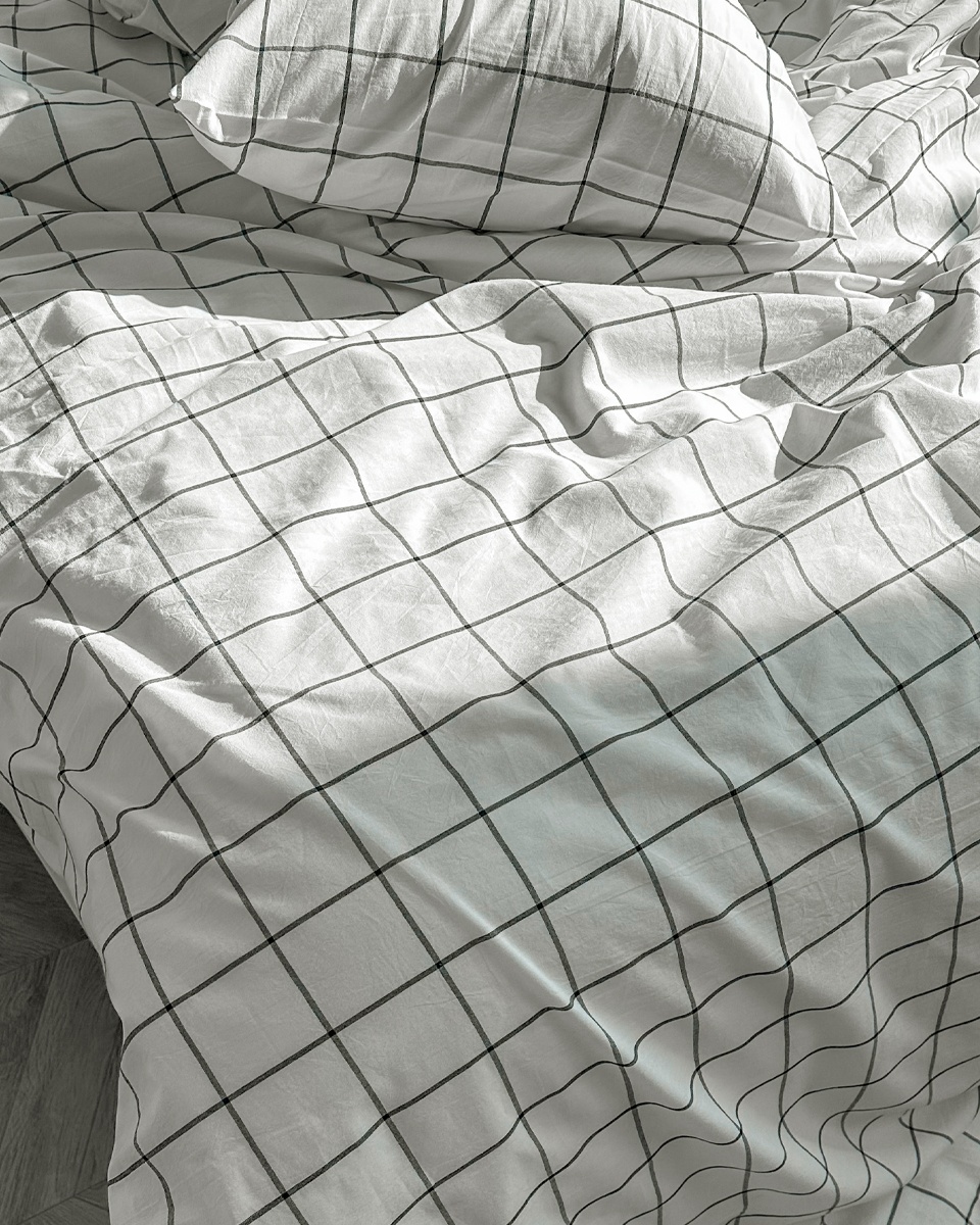 Пододеяльник Cozy White, washed cotton 150 x 210