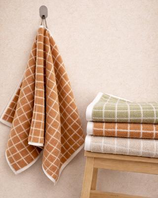 Полотенце из микрокоттона Frame, Терракотовое