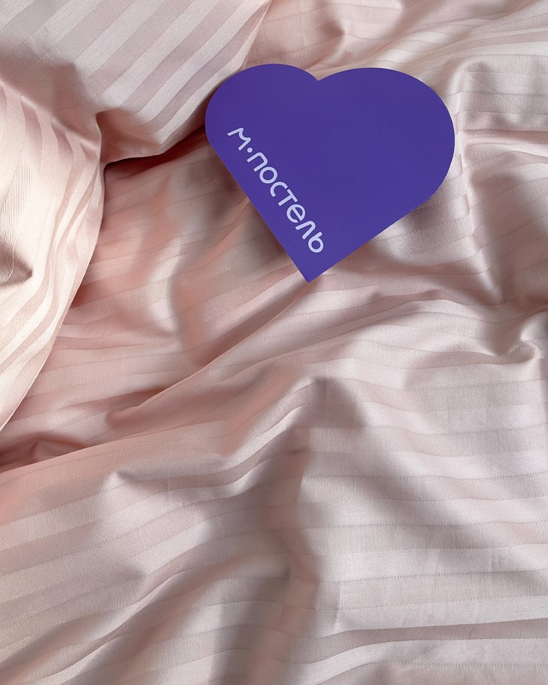 Простыня классическая Stripe Salmon 160 x 230