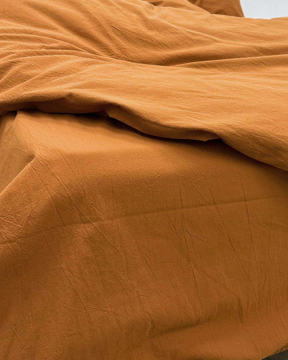 Простыня классическая Paprika, washed cotton 160 x 230