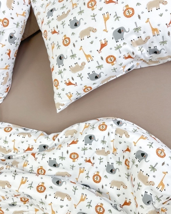 Постельное белье трикотаж Africa с простыней на резинке