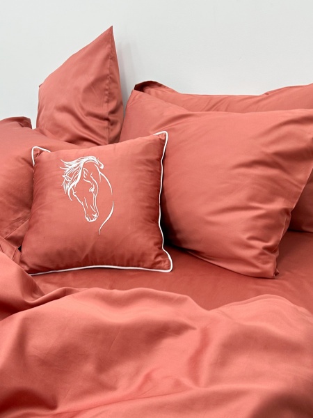 Постельное белье Terracotta Lux с простыней на резинке