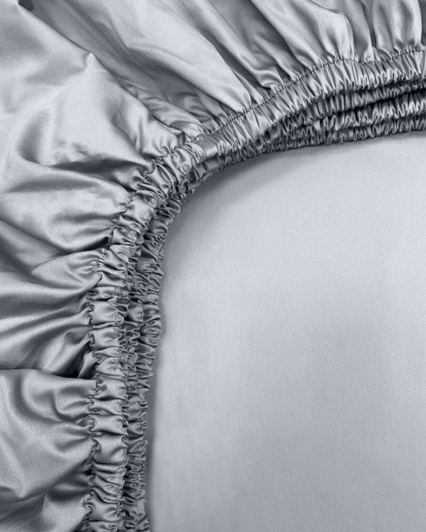 Простыня на резинке Superior Mono, Lux satin