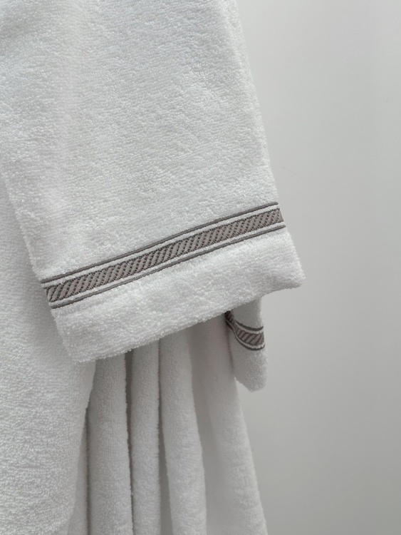 Халат из микрокоттона Lasso Shawcolor, Белый