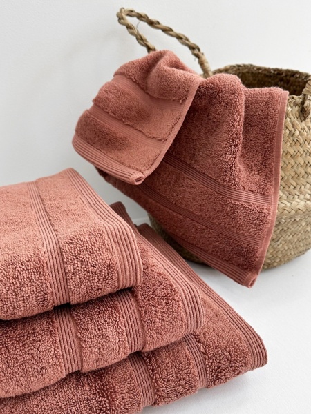 Полотенце из микрокоттона Opus, Терракотовое