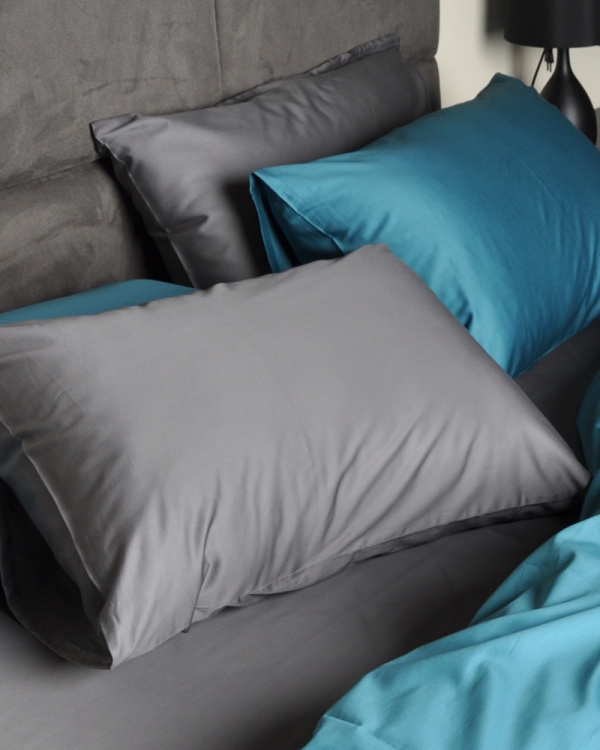 Наволочка Grafit-Petrol Lux Наволочка Grafit-Petrol Lux