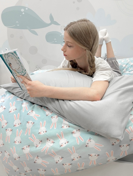 Детское белье трикотаж Bunny с простыней на резинке