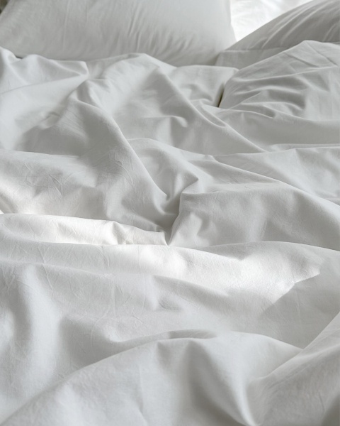 Постельное белье White, washed cotton