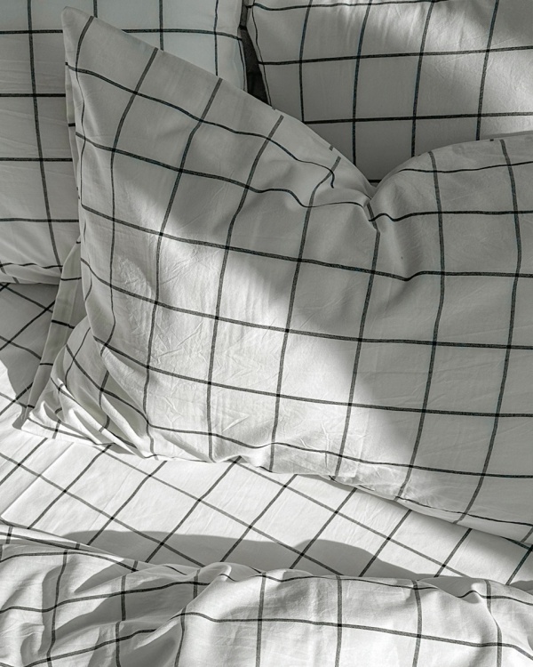 Постельное белье Cozy White, washed cotton