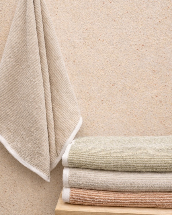 Полотенце из микрокоттона Hatch, Бежевое