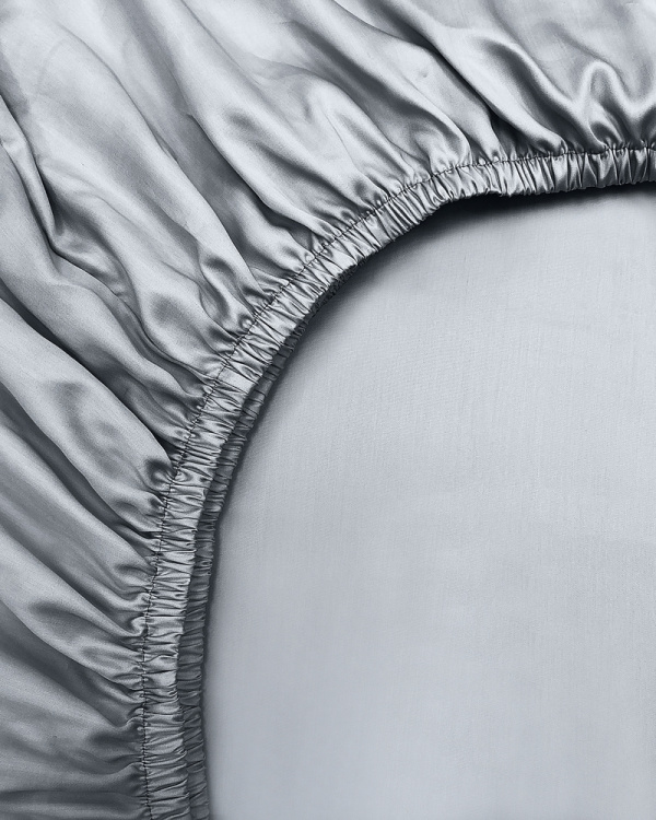 Постельное белье Tencel Silver с простыней на резинке