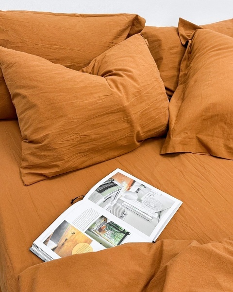 Постельное белье Paprika, washed cotton