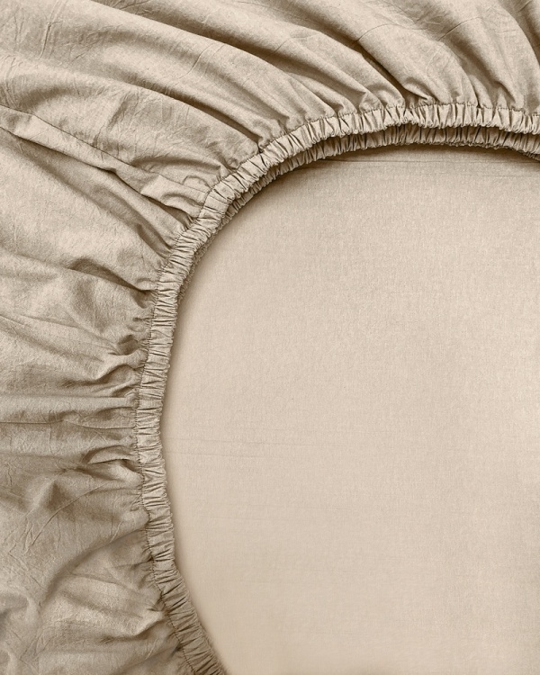 Постельное белье Lucas, washed cotton с простыней на резинке