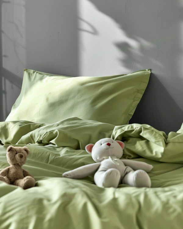 Детский комплект с простыней на резинке Avocado Lux