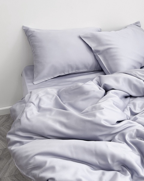 Постельное белье Tencel Ice с простыней на резинке