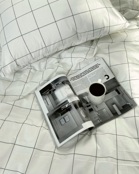 Постельное белье Cozy White, washed cotton