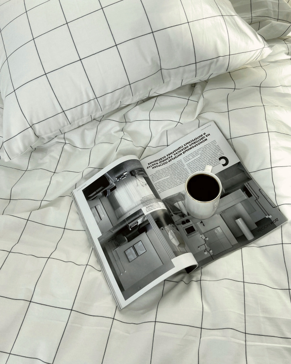 Постельное белье Cozy White, washed cotton