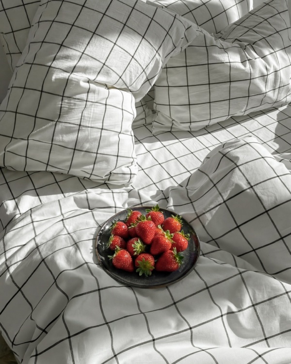 Постельное белье Cozy White, washed cotton