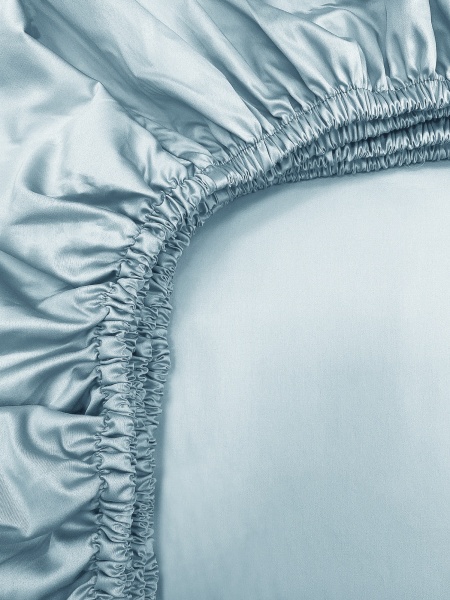 Постельное белье Ice Blue Lux с простыней на резинке