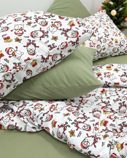 Постельное белье трикотаж Santa с простыней на резинке