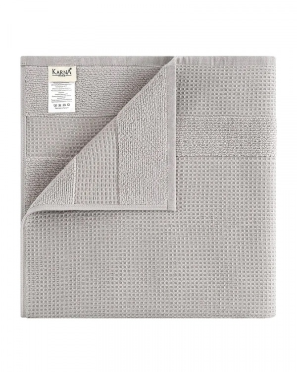 Полотенце двустороннее Truva, Серое