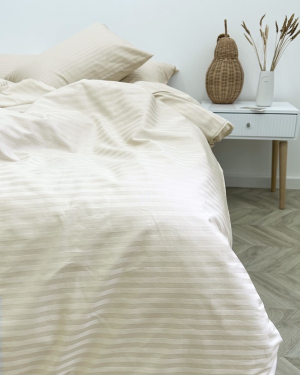 Пододеяльник Stripe Irish Cream Пододеяльник Stripe Irish Cream
