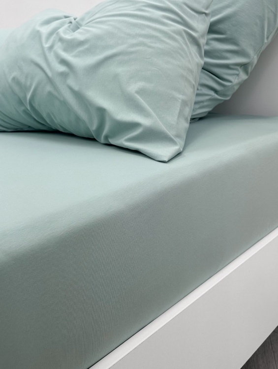 Постельное белье Трикотаж Mineral с простыней на резинке