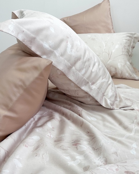 Наволочка Tencel Herbal, mokko