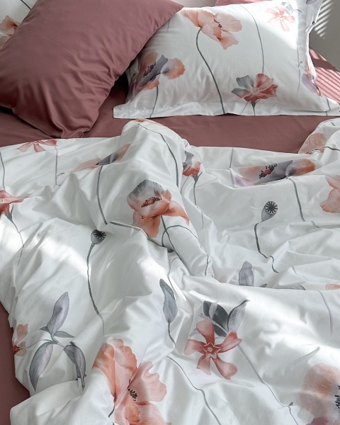 Постельное белье Red Flowers Lux