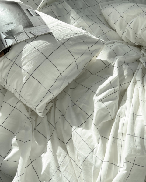 Постельное белье Cozy White, washed cotton