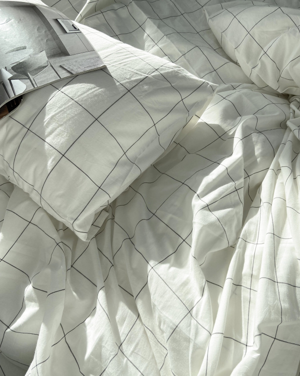 Постельное белье Cozy White, washed cotton