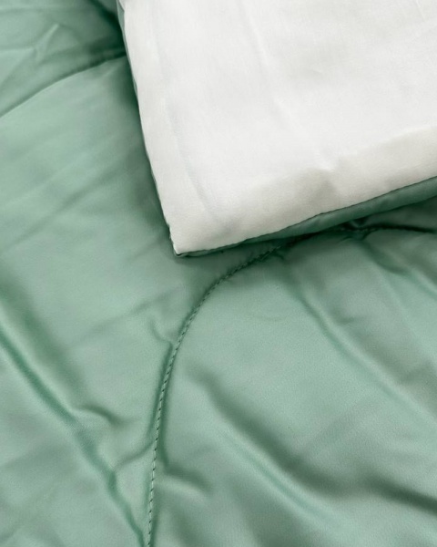 Tencel Green-Cream Одеяло-комфортер 110х140