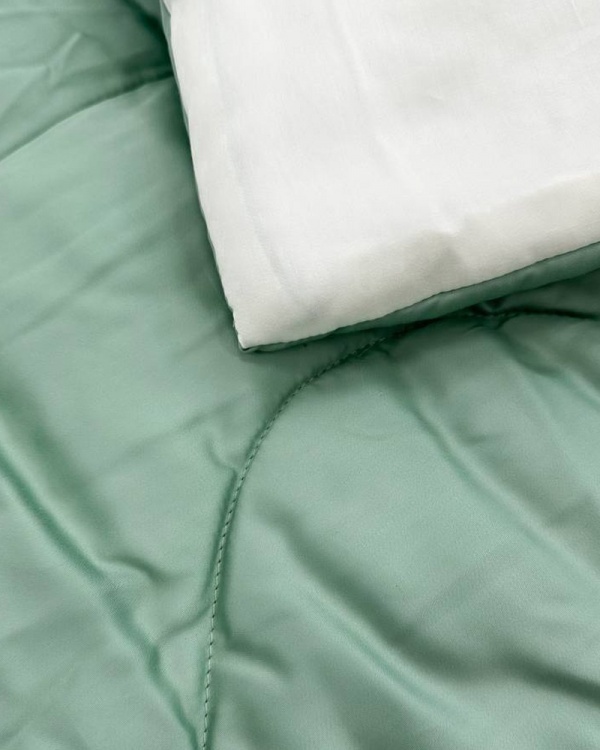 Tencel Green-Cream Одеяло-комфортер 110х140