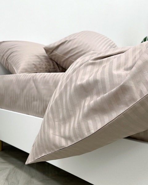 Пододеяльник Stripe Taupe