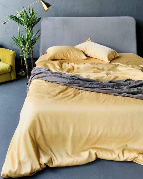 Постельное белье Tencel Honey с простыней на резинке