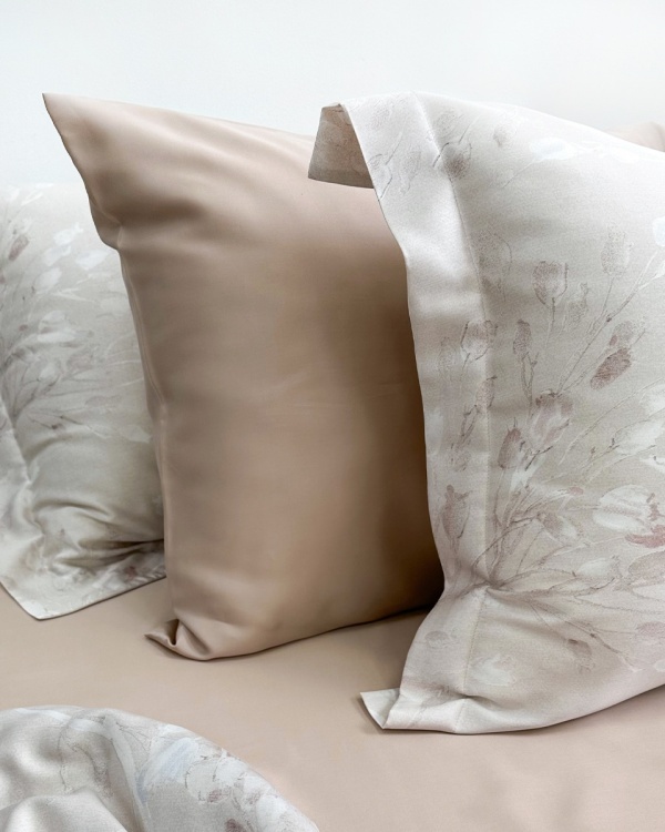 Наволочка Tencel Herbal, mokko