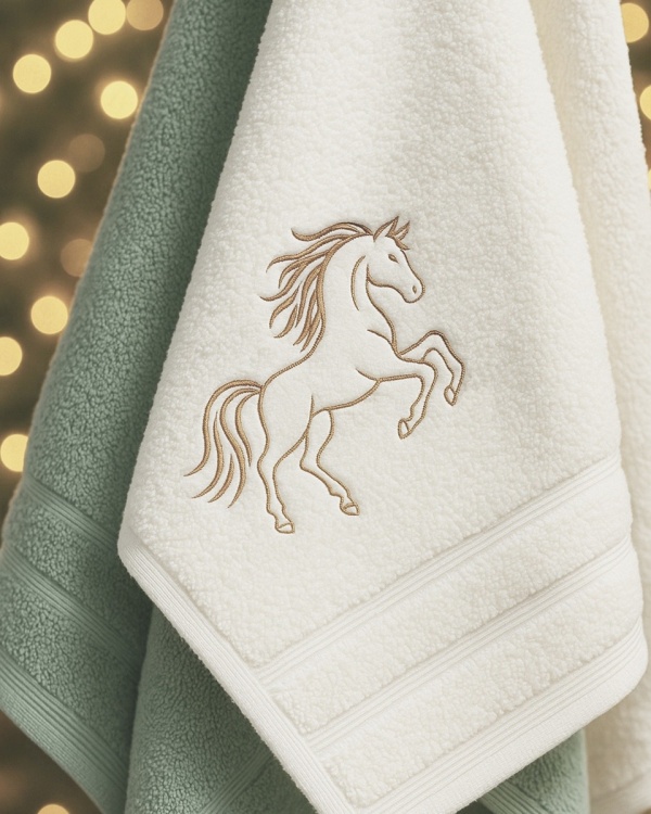 Полотенце из микрокоттона Opus Flame Horse, Терракотовое