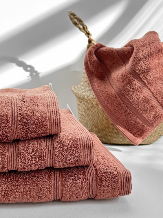 Полотенце из микрокоттона Opus, Терракотовое