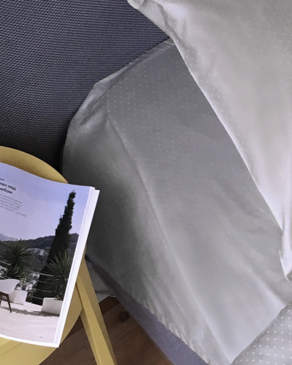 Простыня классическая Grey Kvadro