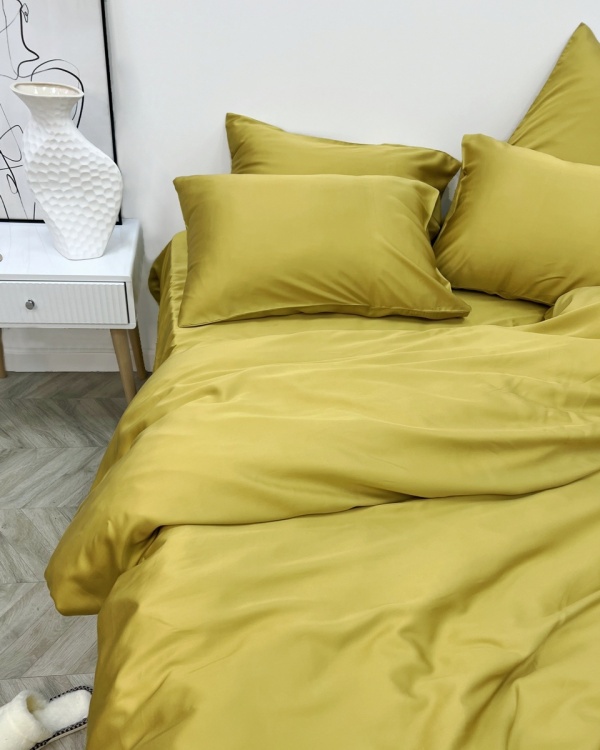 Пододеяльник Tencel Mustard Пододеяльник Tencel Mustard
